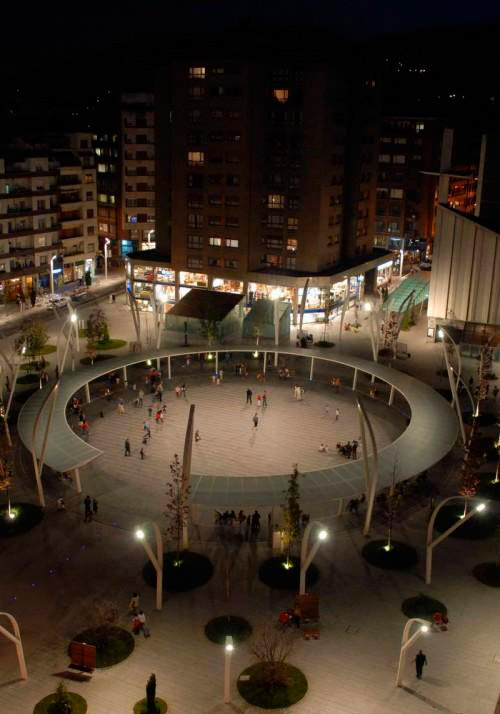 Indautxu – новая площадь города Бильбао в Испании